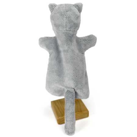 Handpuppe hellblaue Katze